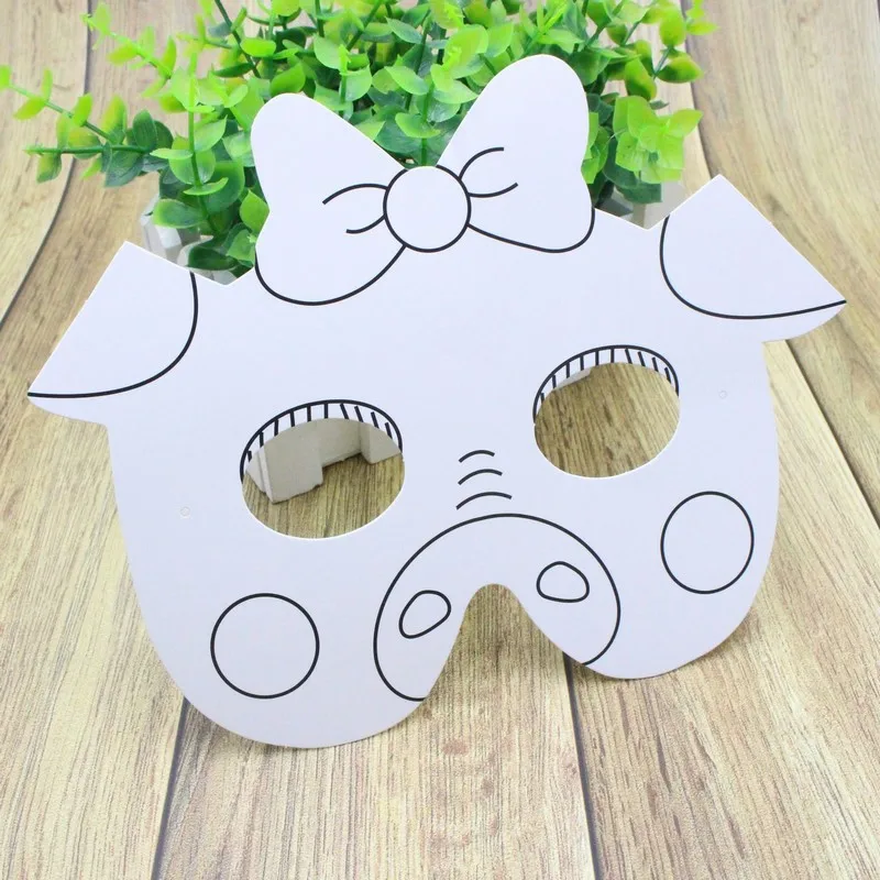 Дети DIY цветные Мультяшные животные картина маска Дошкольное граффити искусство ремесла игрушки творческие Рисование игрушки подарок для детей Дети