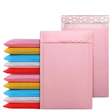 

50PCS Bubble Envelope Lined Envelope Pearl Film Gift Envelope Book and Magazine Lined Envelope Self-Styled Pink White Black