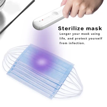 

USB Rechargeable Sterilizer Lamp Lightweight Disinfection Handheld UVC Light UV Offices Home Indoor Killing Protection