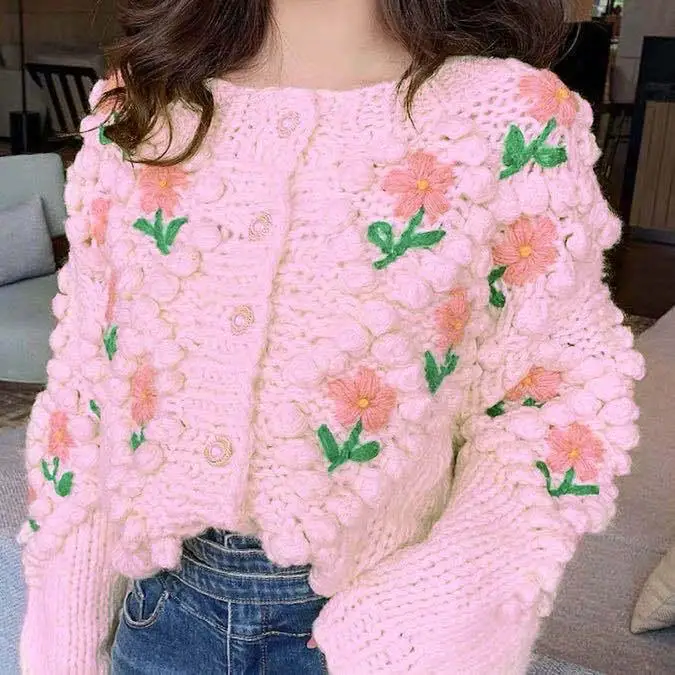 ZITY 2020 New Women Winter Handmade Sweater And