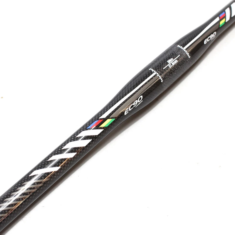 Full Carbon Fiber MTB Road Bike 31.8mm Handlebar Durable Flat Rise Bar 620 640 660 680 700 720mm Bicycle Parts Accessories