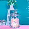 European Style Transparent Glass Food Candy Jar with Lid Decoration Household Glass Storage Jar Wedding Arrangement Decoration 4