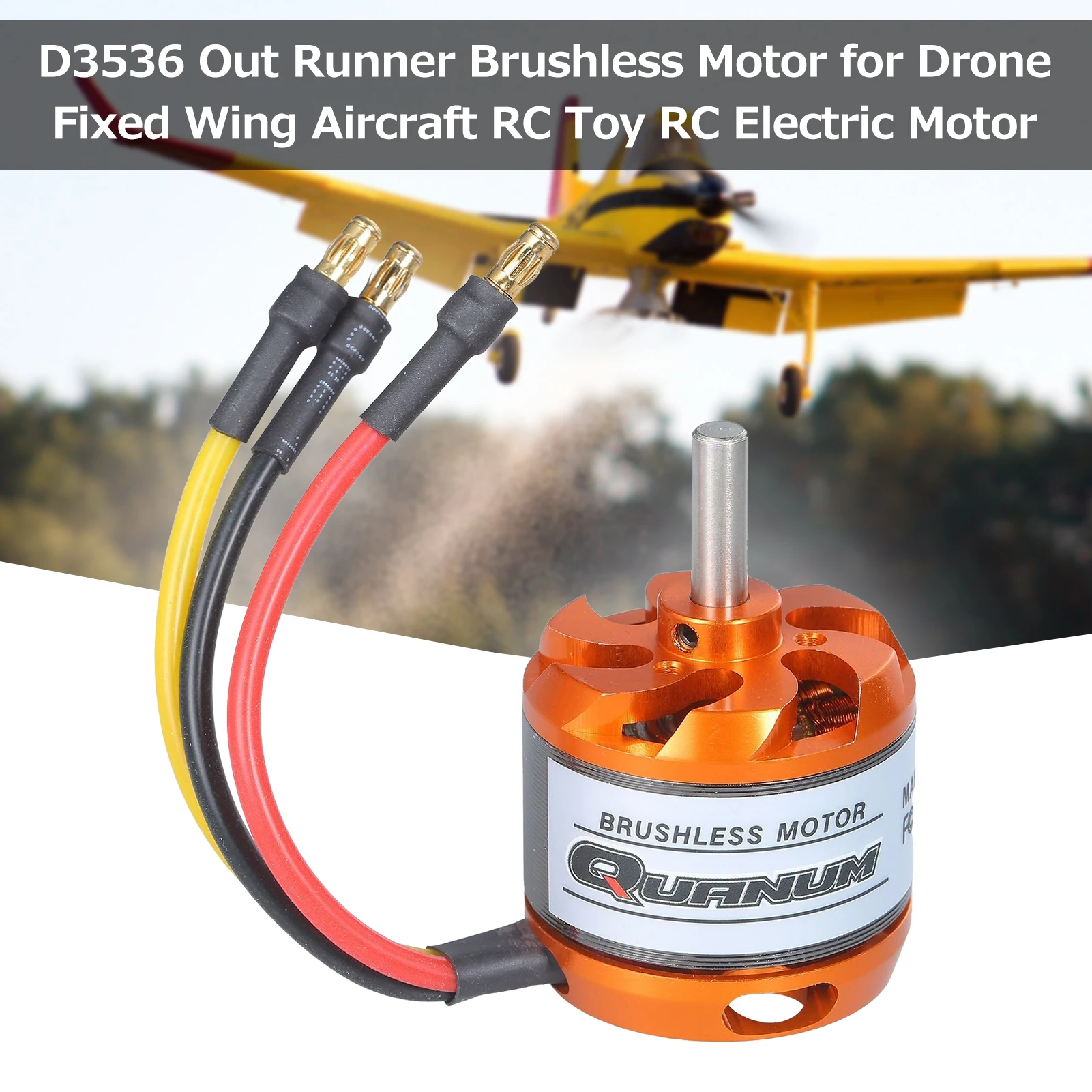 D3536 Out Runner Brushless Motor for Drone Fixed Wing Aircraft RC Toy