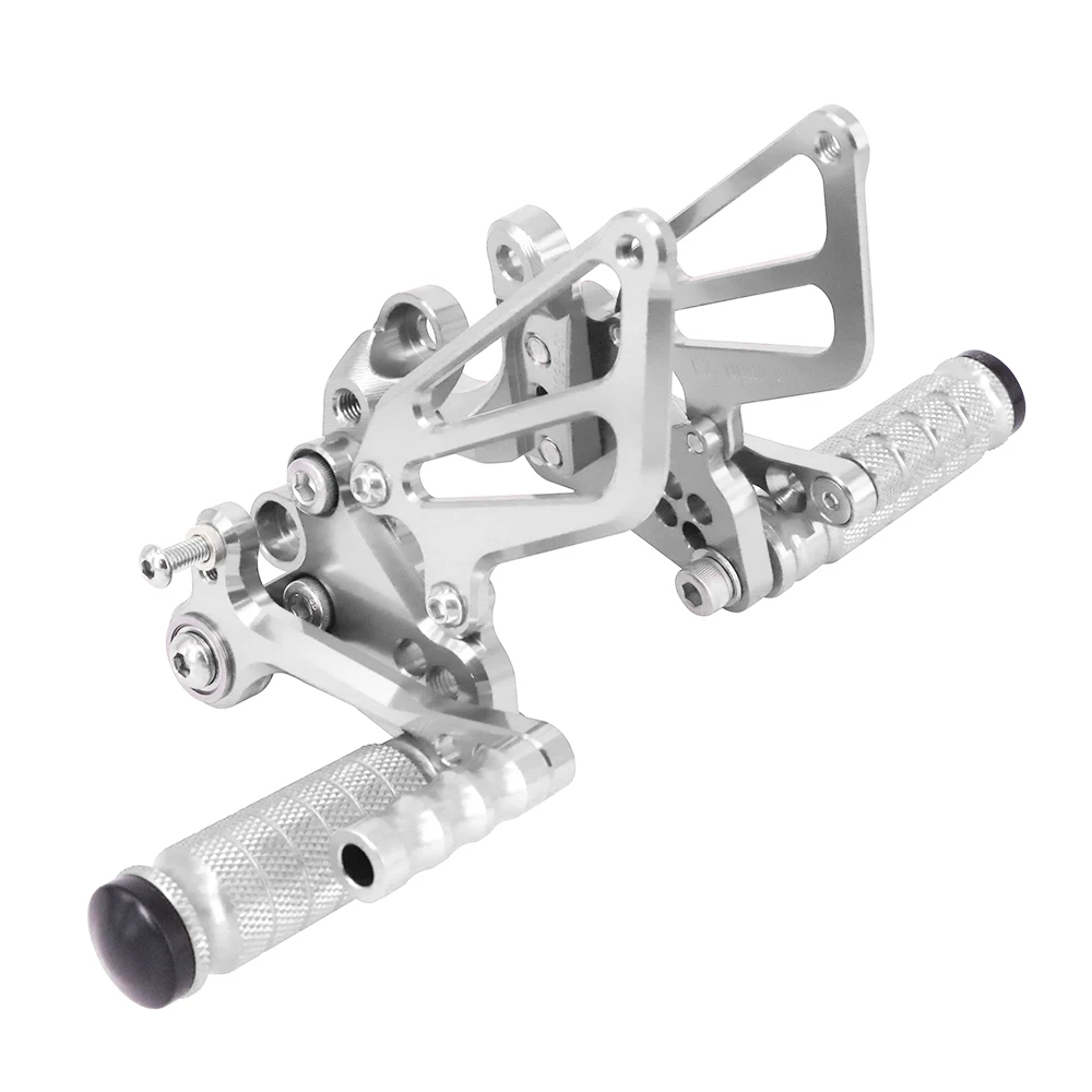 CNC мотоцикл Регулируемая заготовка подножки педали отдых для DUCATI 1098 - Цвет: Серебристый