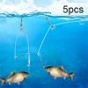 Newly 5Pcs Stainless Steel Hook Trigger Spring Fishing Hook Setter Bait Bite Triggers the Hook Catch Fish Automatically Peche ► Photo 1/6