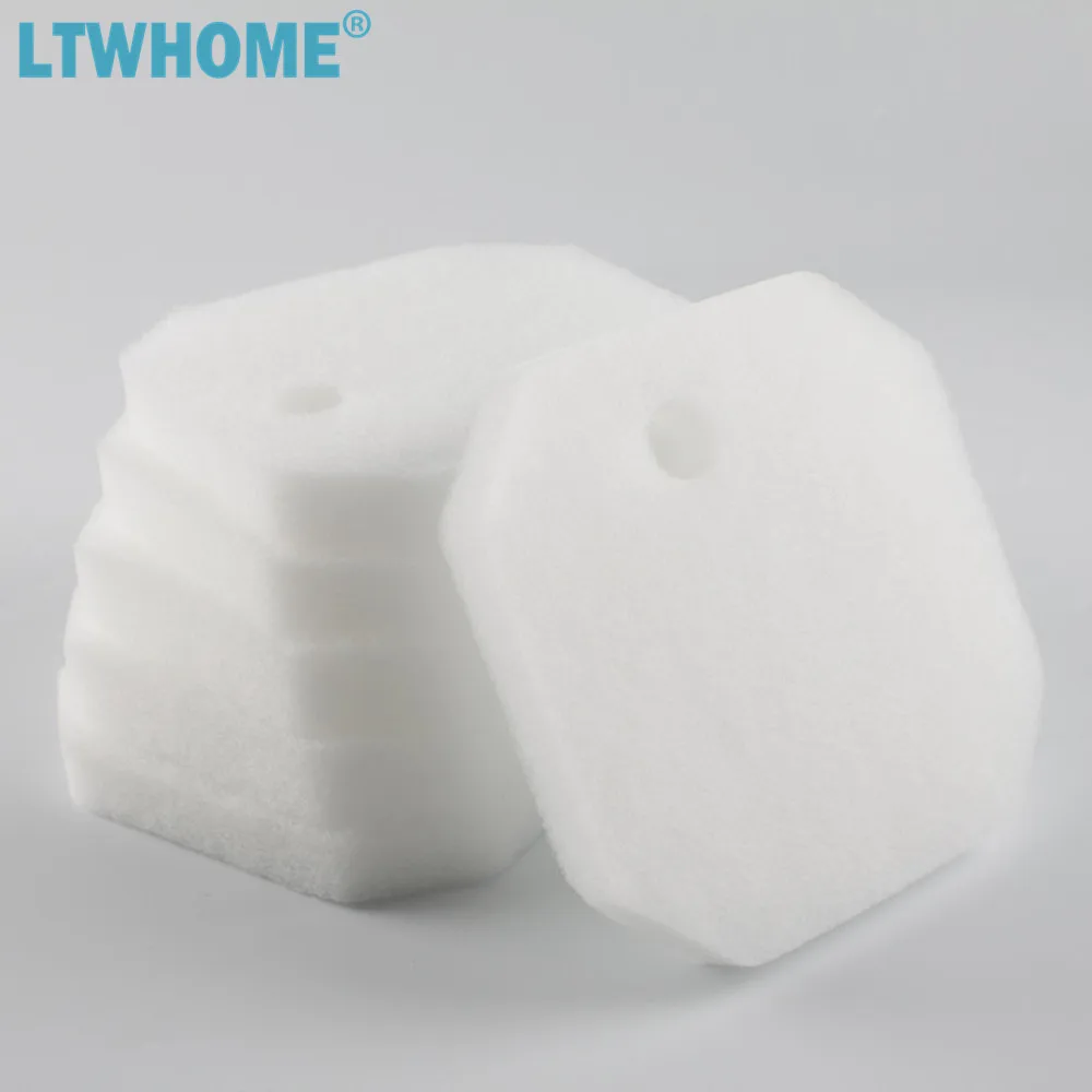 LTWHOME Replacement White Fine Filter Pads for Eheim 2616225, pre filter sponge,activated carbon filter pads