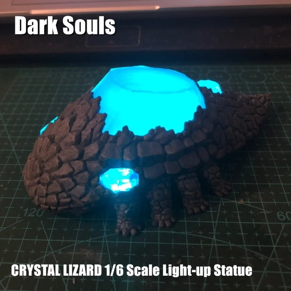 Dark Souls Хрустальная ящерица в масштабе 1/6 светильник ящаяся статуя коллекционная