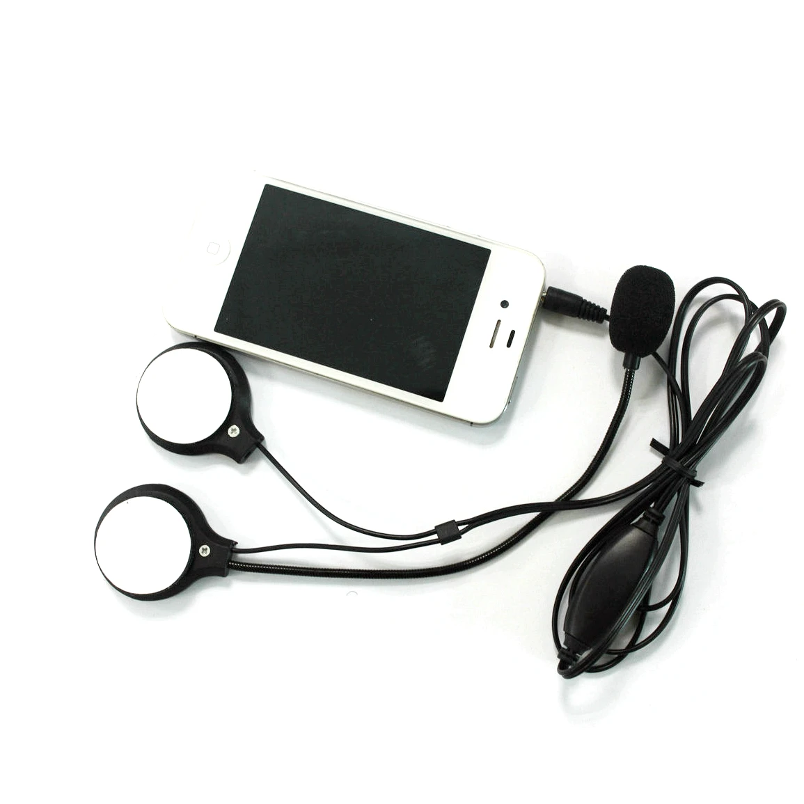 MP3 Cellphone Motorbike Helmet Stereo Headphone Headset with Microphone Speaker