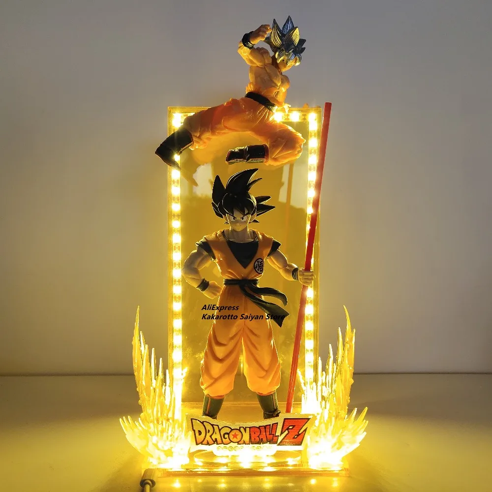 Dragon Ball и Super Goku ультра инстинкт Эволюция светодиодный Фигурки игрушки аниме Dragon Ball Z Сон Гоку Супер сайян, «Жемчуг дракона фигурки из ИГРЫ Dragon Ball DBZ(фигурка