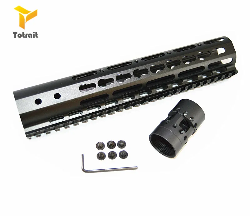 Montar com Porca de Aço Totrait M-lok Mlok 9 10 12 13.5 15 17 19 Fino Livre Float Handguard Rifle Scope Ar15 7 Mod. 1271247 19 float M-LOK handguard rifle scope montar com porca de aço