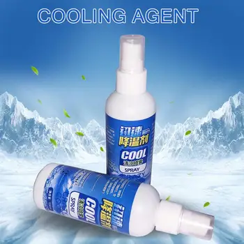 

Vehemo 100ml Cooling Agent Air Cooling Spry Cool Down Exhilarating for Summer Car Cooling Agent Multi-Use Refreshing