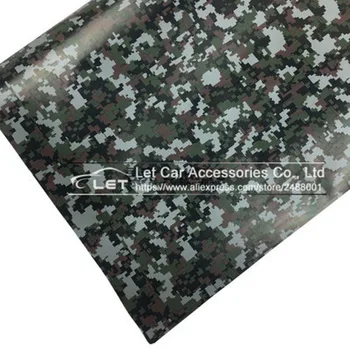 

Digital Camo Vinyl Wrap Car Motorcycle Decal Mirror Phone Laptop DIY Styling Camouflage Sticker Film Sheet