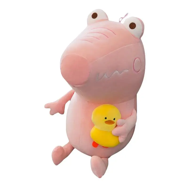 Pink Kuulee Крокодил плюшевые игрушки чучело с желтой уткой высокое качество игрушки маленькая модель Крокодил 8 дюймов - Цвет: Pink