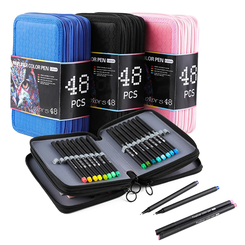 52pcs Liner Color Markers Manga Fineliner Sketching Pen Painting Colores Marker Pen School Liners For Drawing Art Supplies permanent marker pen white marker pens marker pens color marker pens permanent marker permanent markers pen marker paint marker pen markers pen marker pen