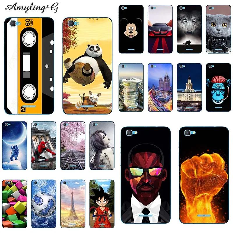 Чехол для телефона Disign Alcatel 3C 5026A 5026D 6 &quotс принтом 3 C Rose Coque животный чехол-крышка с