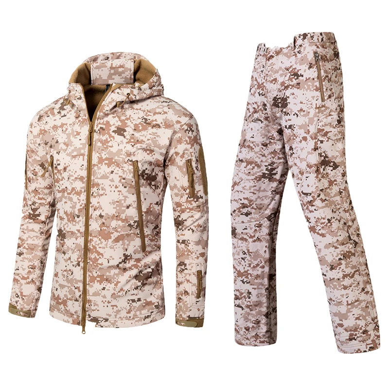 Верхняя одежда из кожи акулы, мягкая оболочка, военные костюмы Kryptek Multicam, черная тактическая куртка, штаны, пальто, Охотничья камуфляжная армейская одежда