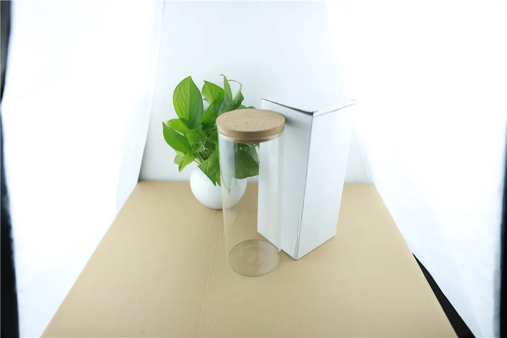 100-250mm 2pcs 1.7L Cork Kitchen Storage Large Glass Bottle Food Jar Container Transparent Empty Spice Nuts Storage Jars (6)
