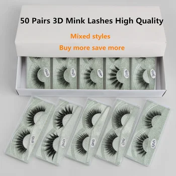

MAGEFY Wholesale 10/20/30/50/80/100 Pairs 3D Mink Lashes Natural Makeup False Eyelashes Hand Made Eyelash Extension Long Lasting