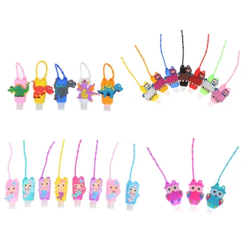 

30ML Embossed Cute Cartoon Owl Shape Silicone Mini Hand Sanitizer Disposable No Clean Detachable Cover Travel Portable Safe Gel