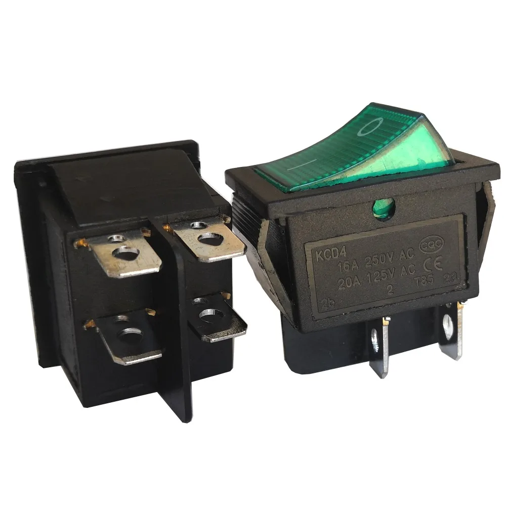 KCD4 4Pin Green Switch 1