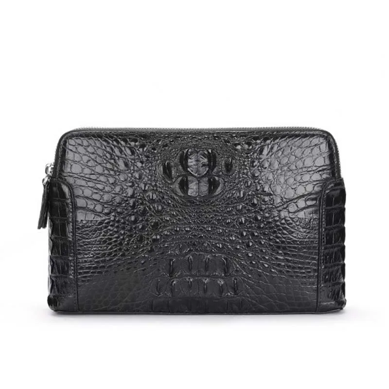 Pochette In Pelle Di Coccodrillo Dae Pochette In Pelle Da Uomo Elegante Pochette Da Uomo In Pelle Di Coccodrillo Con Doppia Zip