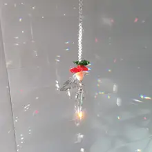 50 мм Хрустальный Ловец солнца с металлической бабочкой висячий орнамент Свадебный декор Радуга производитель призмы украшение для дома фэншуй