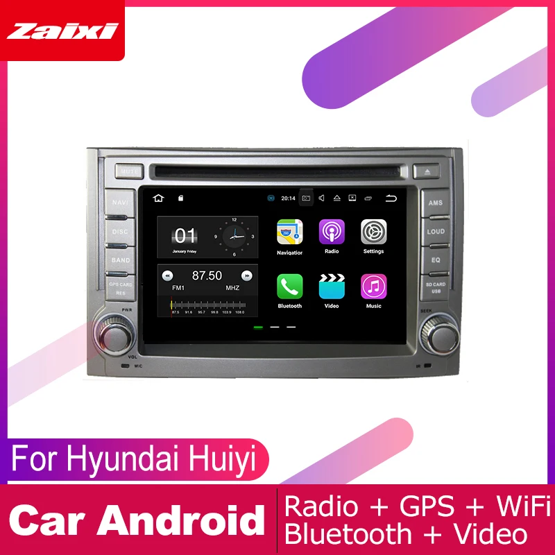 ZaiXi 2 DIN Автомобильный dvd-плеер gps-навигатор для hyundai H1 H-1 Huiyi 2007 ~ 2015 автомобильное мультимедиа андроид экран системы радио