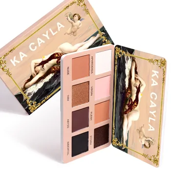 

8 Color Eyeshadow Palette Cosmetics Long Lasting Waterproof Easy To Color Smooth Sweatproof Pearlescent Shimmer Eye Makeup TSLM1