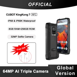 Cubot King Kong 7 IP68 IP69K Waterproof Rugged Smartphone 8GB+256GB ROM 6.36