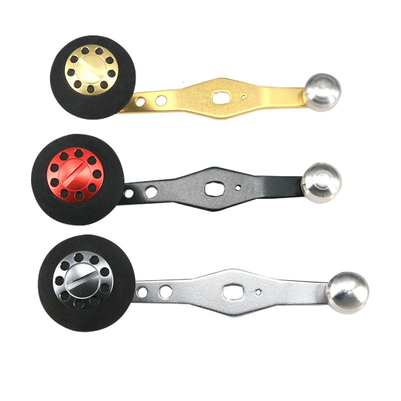 Рыбалка ремонт полный катушки с ручкой из металла single Rocker Arm Gourd ручка блок-противовес аксессуары для ручек shimano/Дайва/Абу pesca