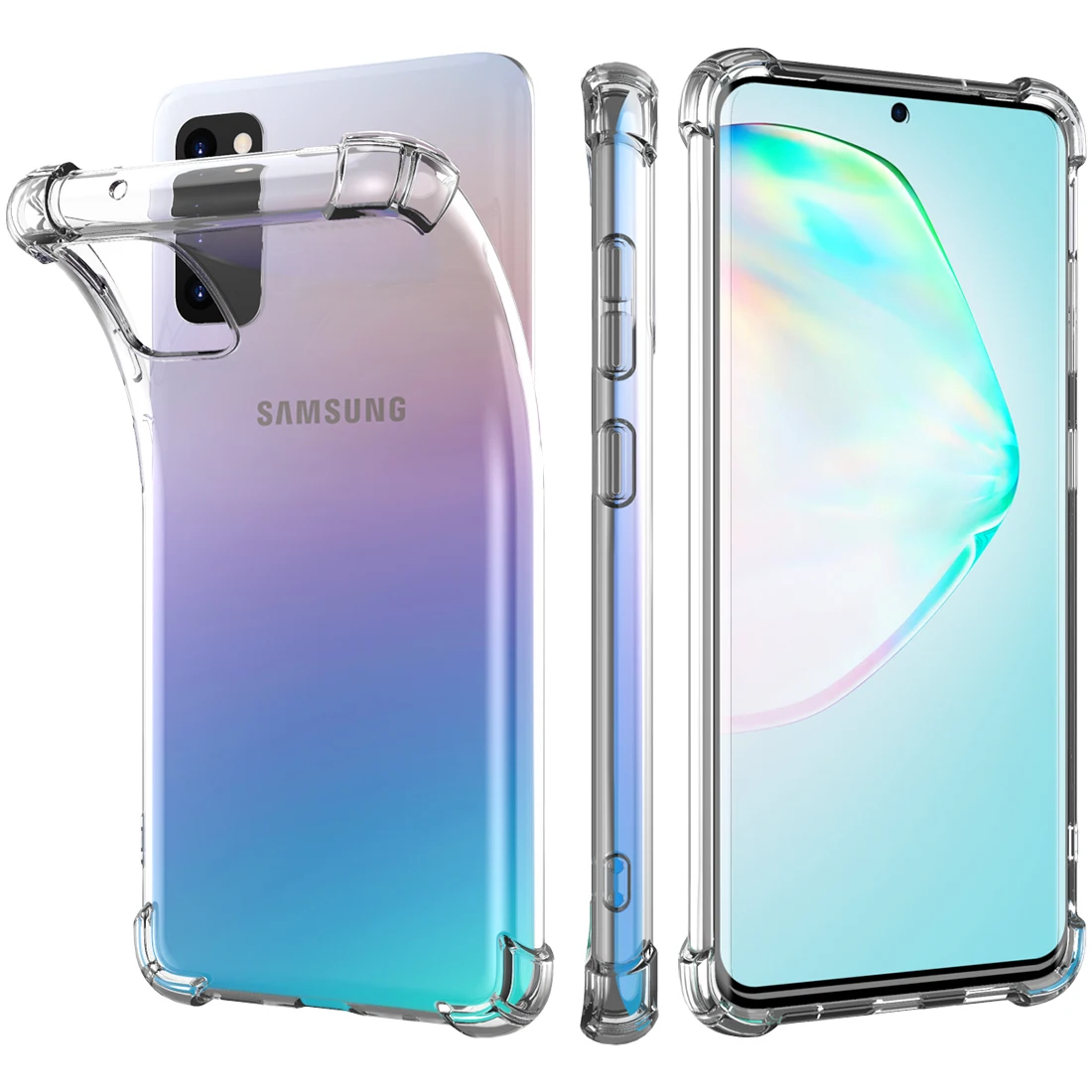 Прозрачный чехол для Samsung Galaxy S20 Plus Ultra телефона из мягкого ТПУ с защитой от