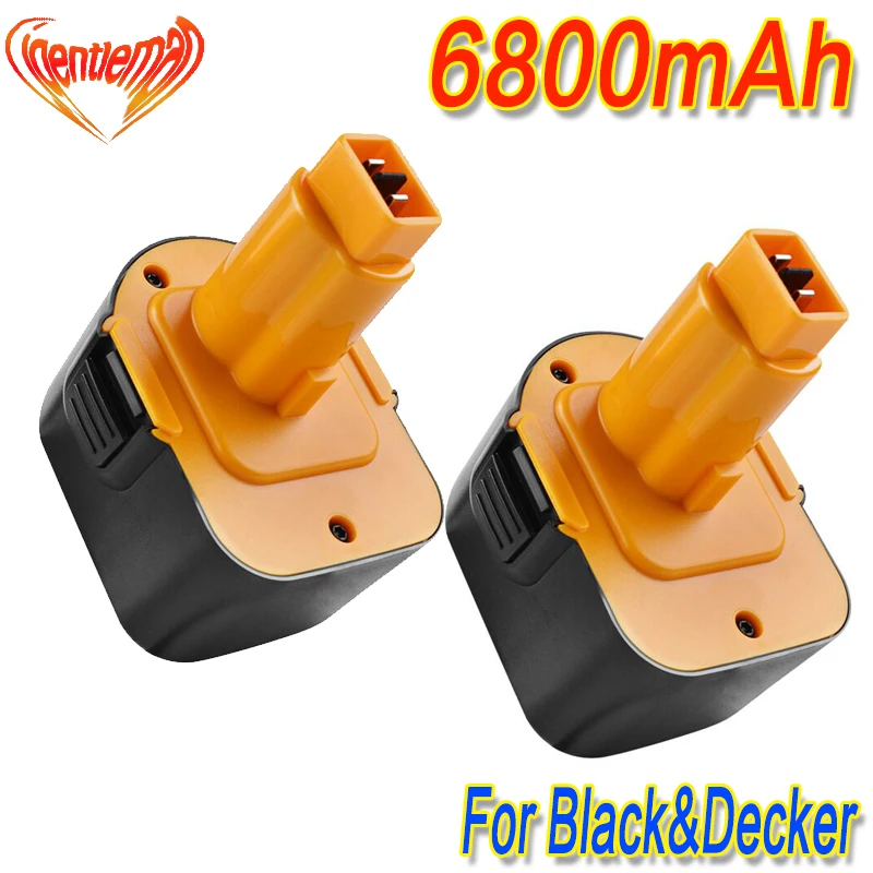 High Capacity 12V 6800mAh NiMH PS130 Battery for Black &amp Decker Firestorm PS130A A9252 A9275 HP331 HP331K-2 HP331K2 HP431 KC120V |