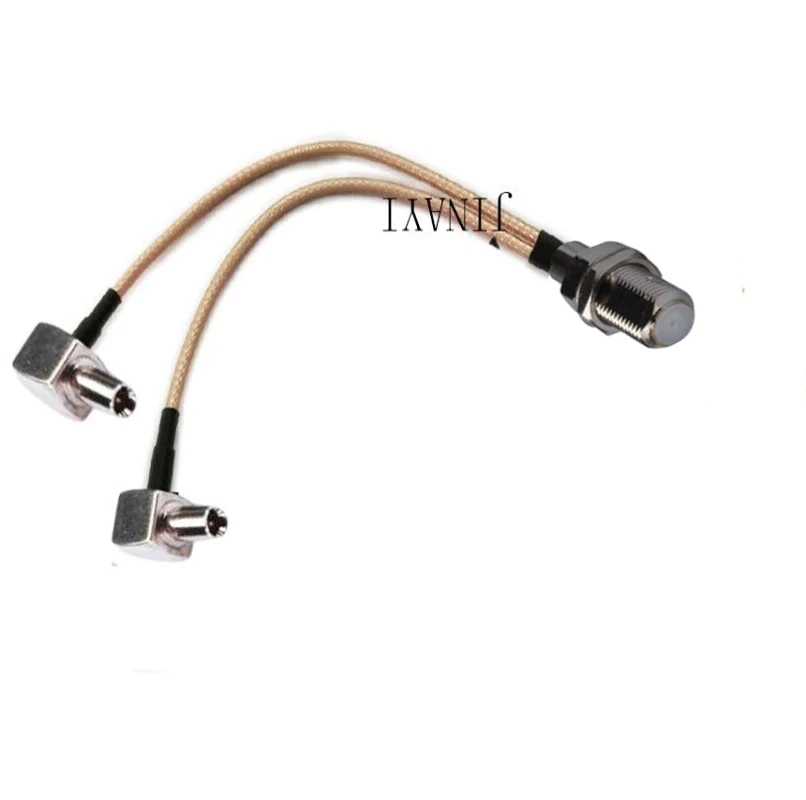 10 шт. удлинитель для разъема F Jack мама в 2 TS9 Штекерный соединитель RA RF RG316 Pigtail Y
