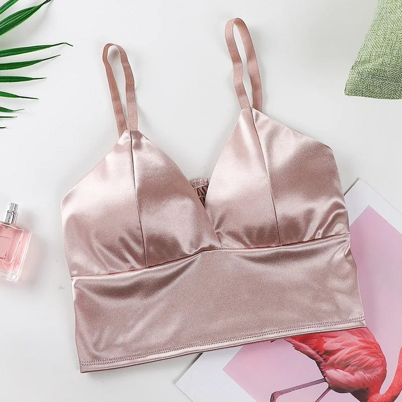Women Lingerie Bra Sexy V-neck Beauty Backs Wrap Chest Wireless Summer Tube Tops Underwear