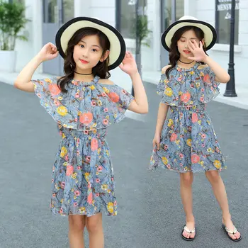 

Children's Clothing 4 Girls Dress Summer 2020 New 5 Princess Dress 8 Children Short-sleeved Summer 9-year-old Girl