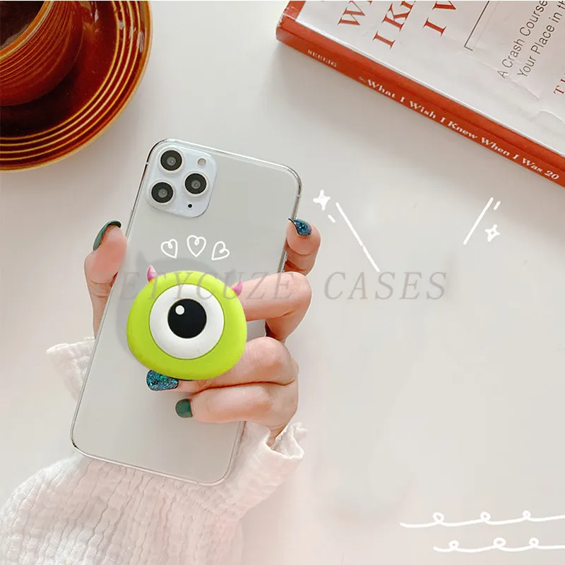 Soft Transparent cartoon phone holder case for Meizu M10 C9 Pro M9C finger ring stand cover meizu phone case with stones back