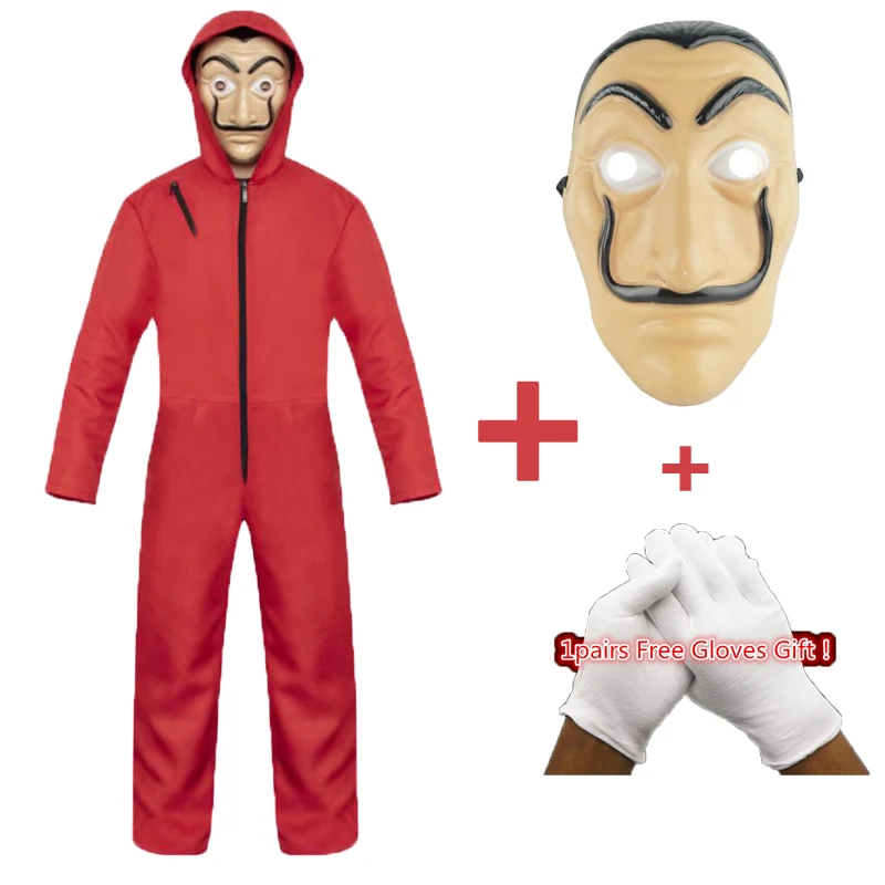 Money Heist The House of Paper La Casa De Papel/костюмы на Хэллоуин для мужчин и взрослых карнавальные