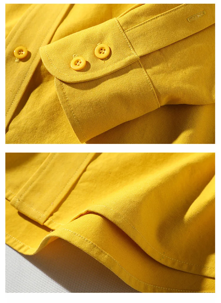 0968 Весенняя винтажная Повседневная рубашка для мужчин с длинными рукавами и воротником с отворотами в стиле ретро, Японская уличная