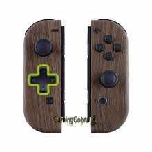 Мягкий корпус контроллера с деревянным зерном(версия D-Pad) с полным набором кнопок, сменный Корпус Корпуса для nintendo Switch Joy-Con