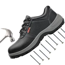 Мужская Рабочая и защитная обувь со стальным носком противоскользящие водонепроницаемые стальные проколы мужские строительные рабочие ботинки