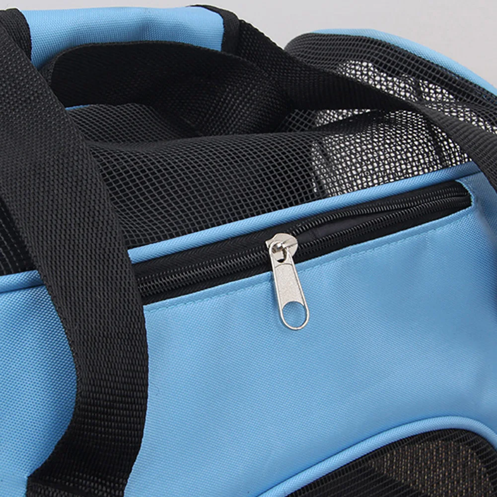 Portable Foldable Dog Cat Carrier Breathable Mesh Travel Cage Crossbody Tote Bag