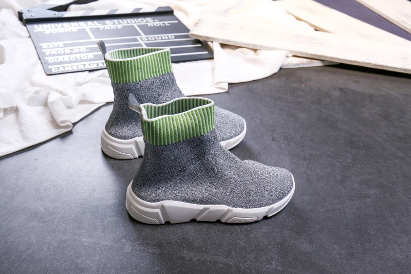 Детская повседневная обувь; кроссовки для бега для девочек; повседневная обувь для мальчиков; уличные Нескользящие Детские носки; кроссовки