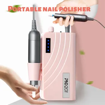 

New Portable Nail Drill Polishing Machine For Machine 35000RPM Rechargeable Nail Milling Polisher Machine Nail Tools Sets