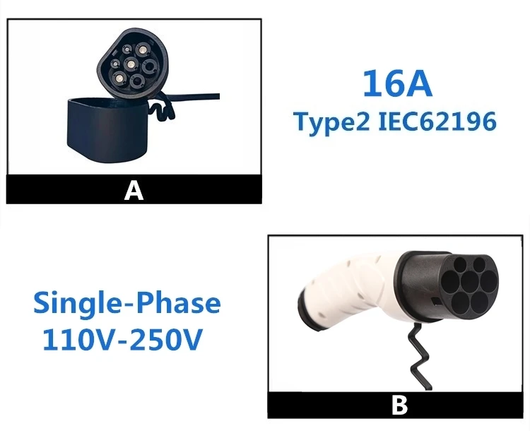 OSENSI 16A однофазный кабель EV Тип 2-Тип 2 IEC 62196-2 EV разъем для зарядки с 5 метровым кабелем TUV/UL Mennekes 2 разъем