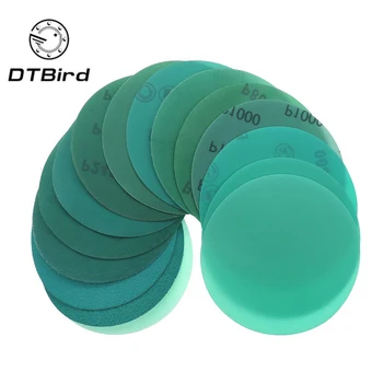 

25pcs Professional Anti Clog 125mm Sandpaper 5" Film Sanding Disc Wet & Dry Hook & Loop Abrasive Tools with Grits 60~400