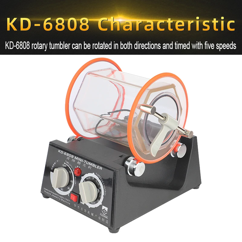 freeshipping !New! KD-6808 capacity 3kg Rotary Tumbler polishing machine jewelry polisher rotary finishing 1