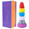 Rainbow Gay LGBT Colorful Anal Toys Big Horse Dildos Fisting BDSM Penis Cock XXL Monster Silica Gel Dildo Chastity Lesbian 1
