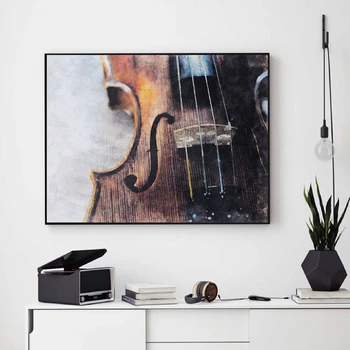 

Violin Instrument Canvas Poster Prints College of Music Wall Art Painting Wall Picture Violin Teacher Gift Music Room Wall Decor