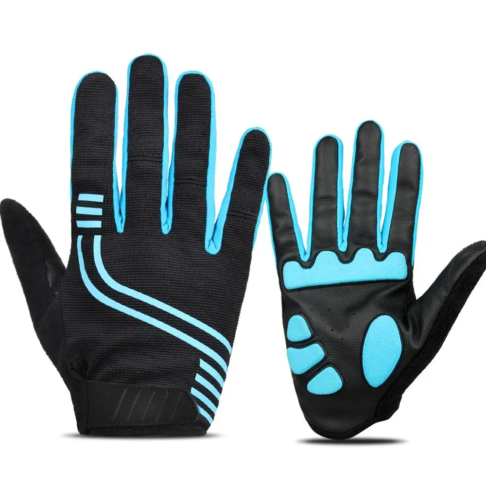 Отражающие длинные перчатки для горного велосипеда с сенсорным экраном, перчатки для всех пальцев, Зимние перчатки для верховой езды для взрослых, теплые перчатки для велосипеда