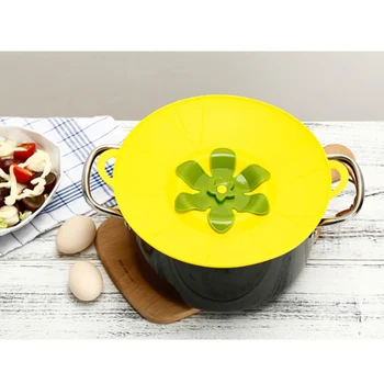 

Silicone Flower Type Anti-Overflow Lid Multifunctional Kitchen Cooking Lid Flexible and Durable Safety Dishwasher